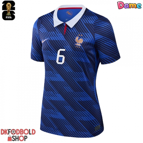 Frankrig Eduardo Camavinga #6 Hjemmebanetrøje Dame VM 2026 Kort ærmer